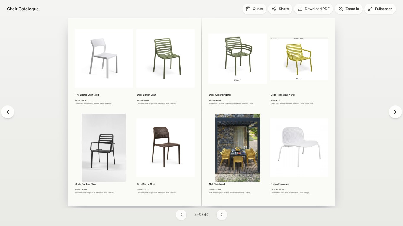 An online flipbook catalogue